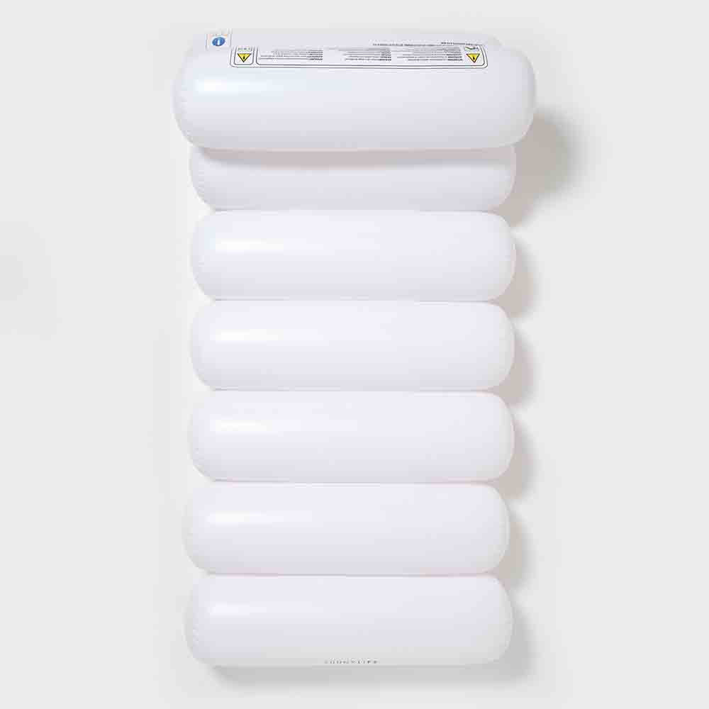 SUNNYLiFE Luxe Tube Lilo Le Weekend White