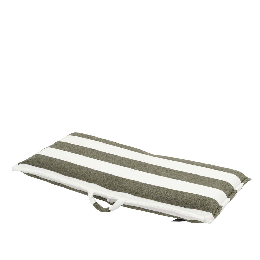 SUNNYLiFE Terry Travel Lounger The Vacay Olive Stripe