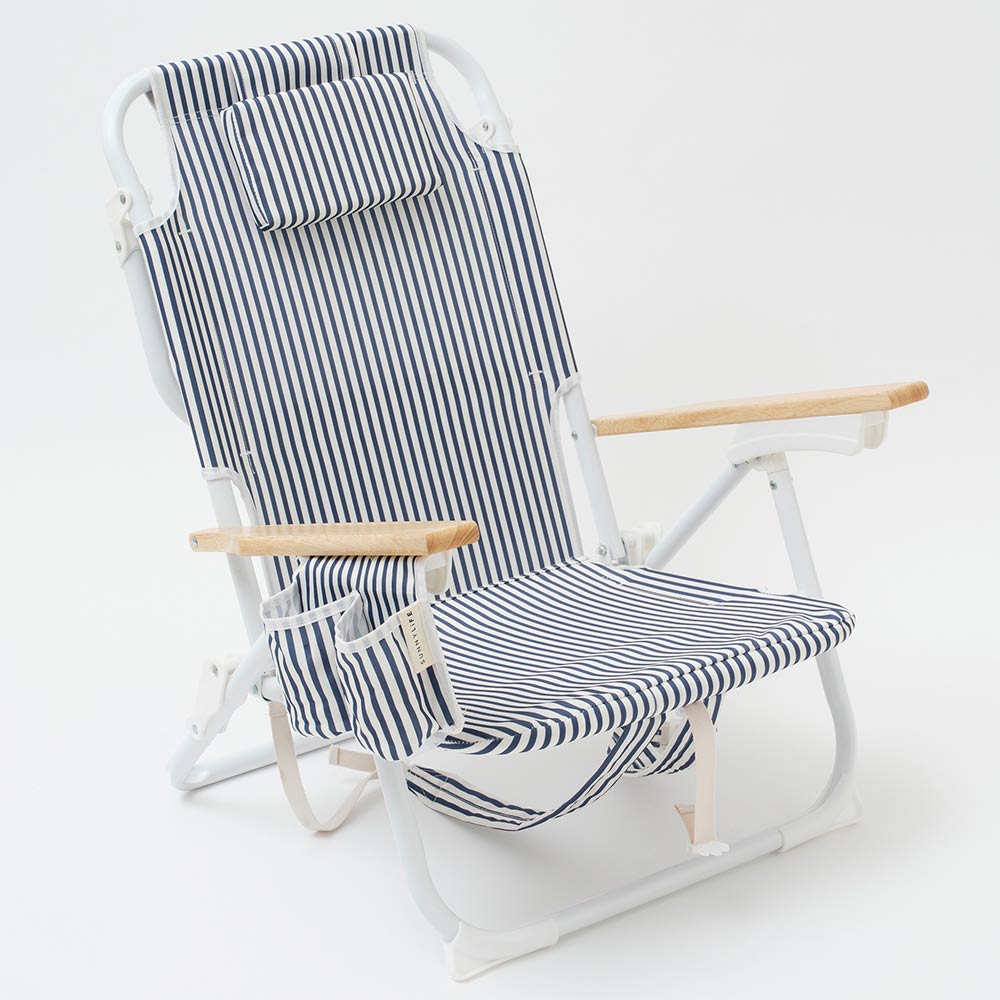 SUNNYLiFE The Resort Luxe Beach Chair Coastal Blue