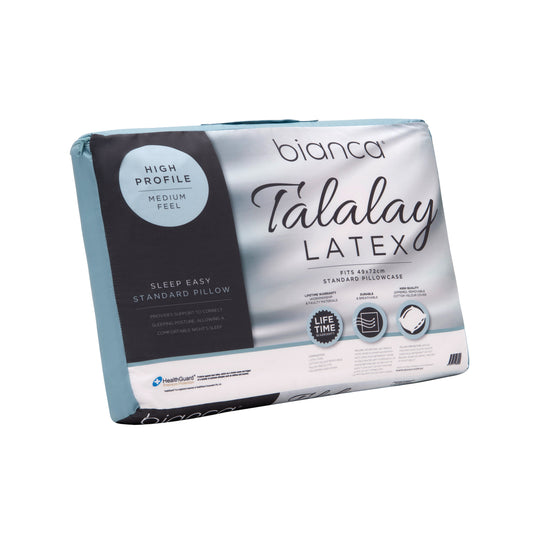 Bianca Sleep Easy Talalay Latex Pillow High Profile Medium Feel