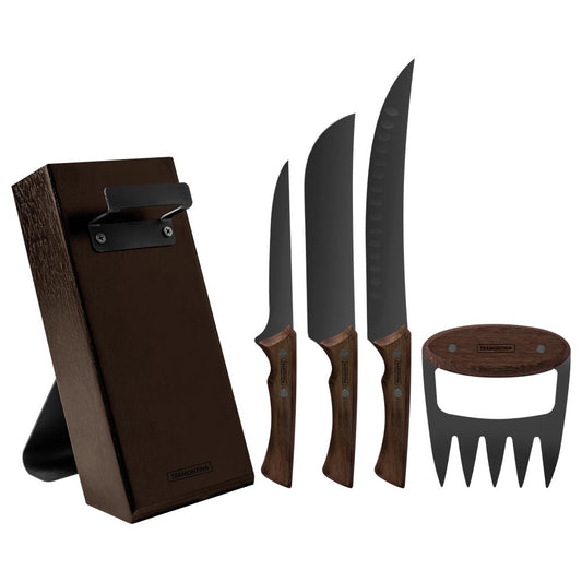 Tramontina Churrasco Black Collection 5pc Knife Block Set