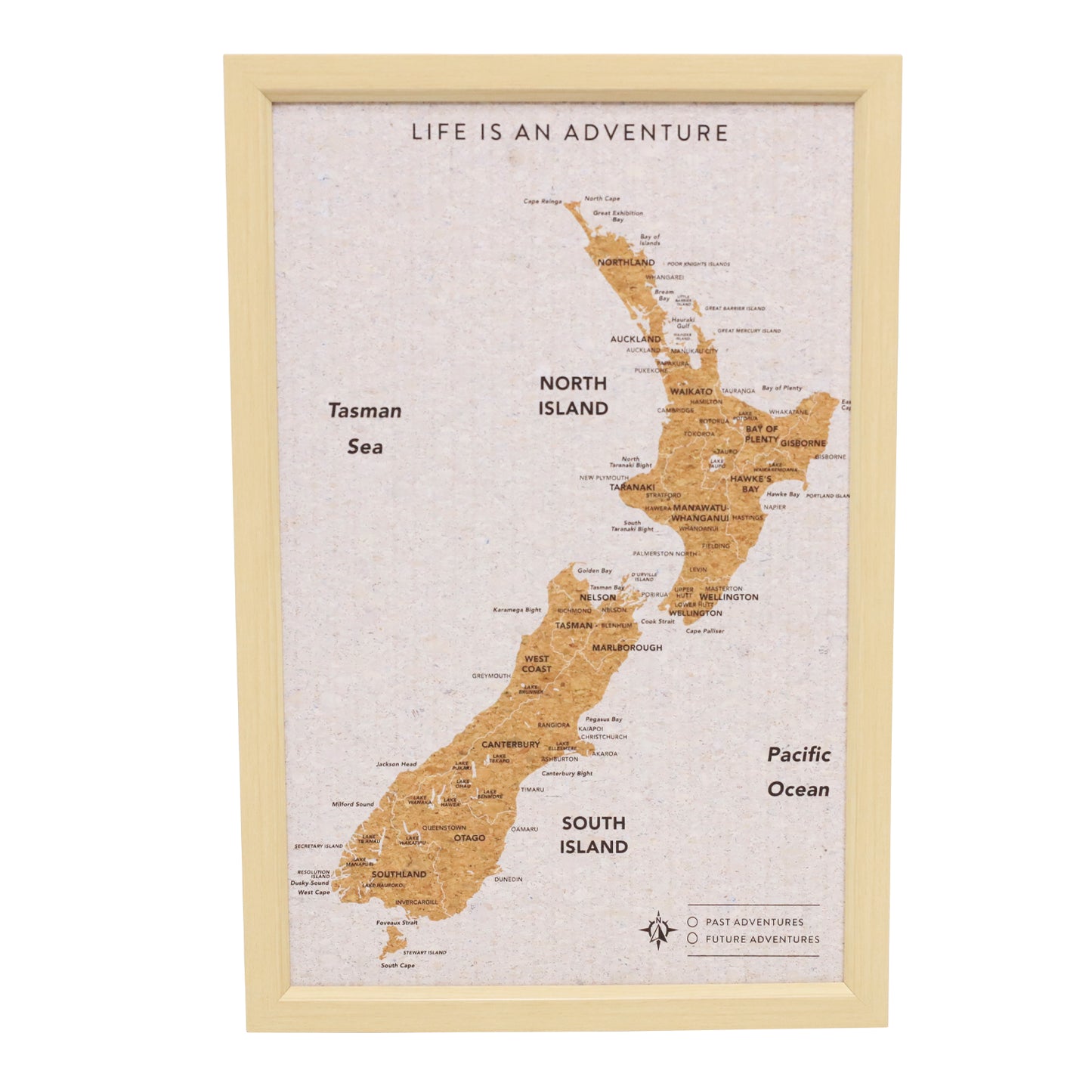 Splosh Travel Board New Zealand Small Map