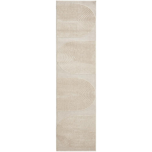 Rug Culture Lotus Abbey Runner Beige with arch detail at House
