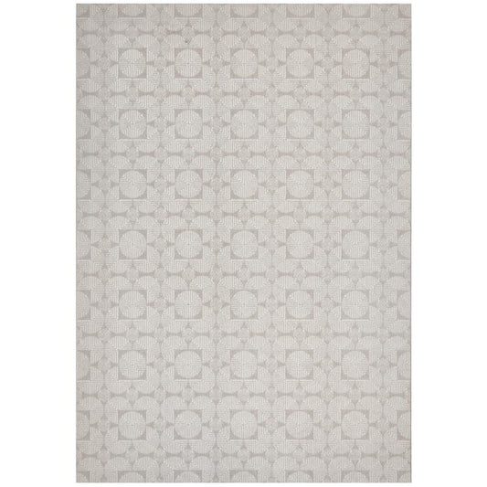 Rug Culture Prague Niko Wool Rug Geometric print Silver - House