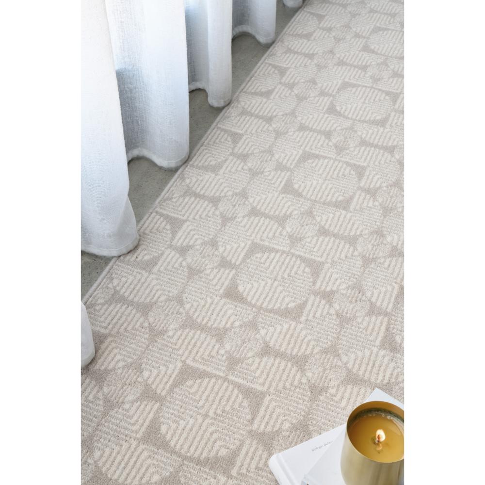 grey geometric print Wool Rug by the window - House