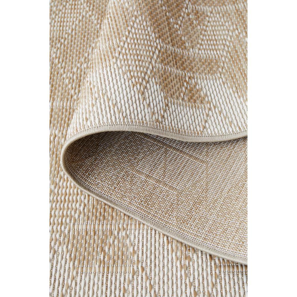 Natural Brown weave look hallway floor runner rug detail image - House