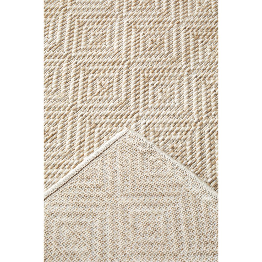 Beige brown diamond design indoor outdoor rug detail image - House