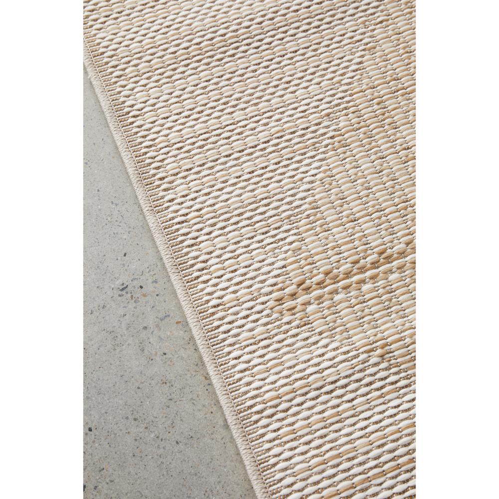 Natural Brown geometric hallway floor runner rug detail image - House