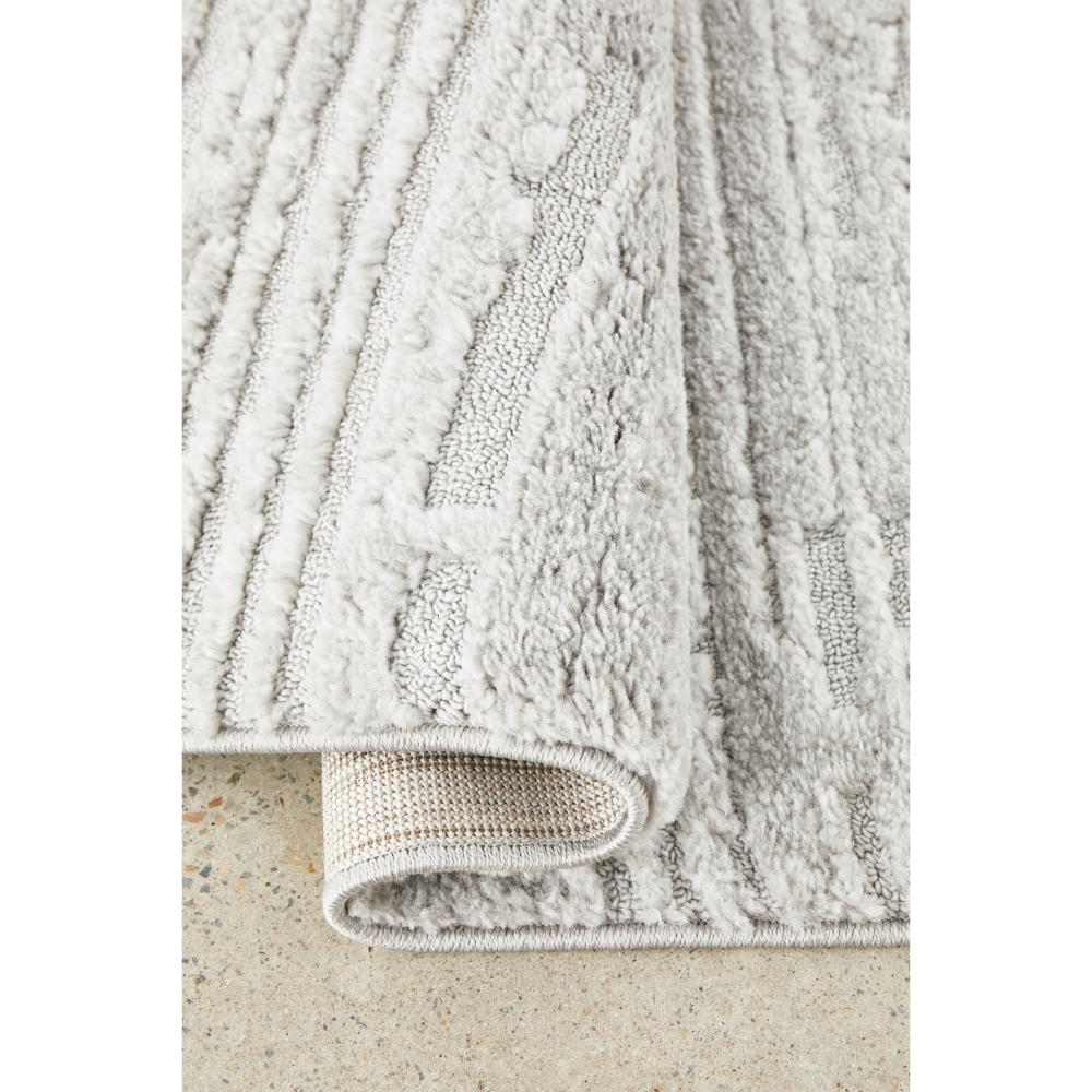 Rug Culture Serenade Ezra Rug Silver close up image at House