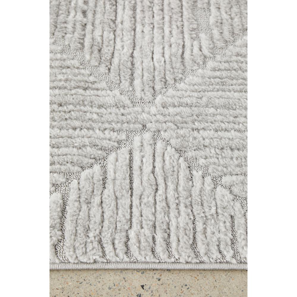 Rug Culture Serenade Shilo Rug Silver with diamond design at House