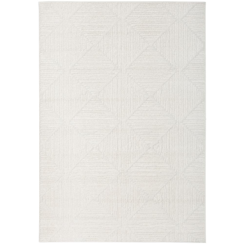 Rug Culture Serenade Shilo Rug White with diamond design at House