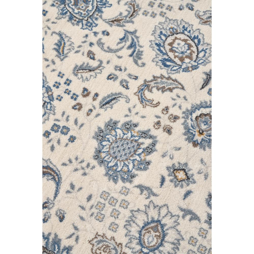 blue and white floral traditional rug detail image - House 