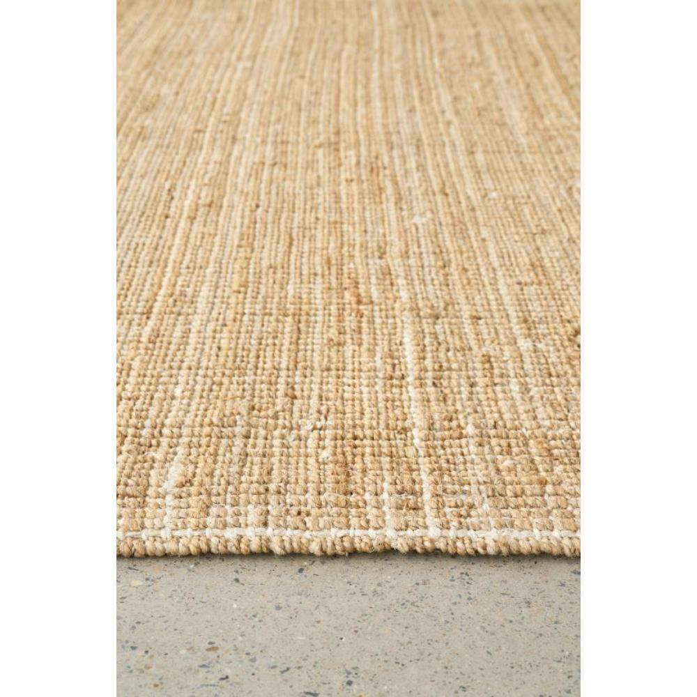 Natural brown jute hampton floor runner  detail image - House
