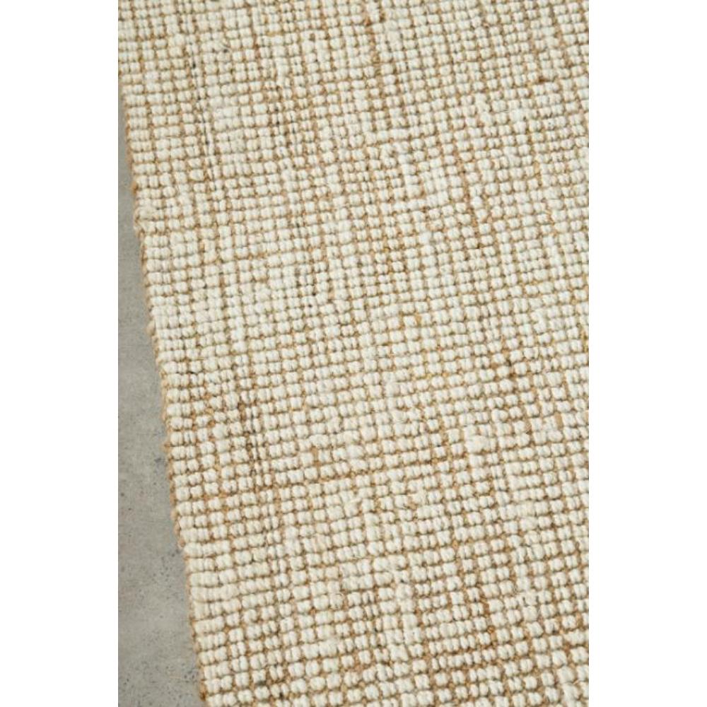 Cream white jute hampton floor runner  detail image - House