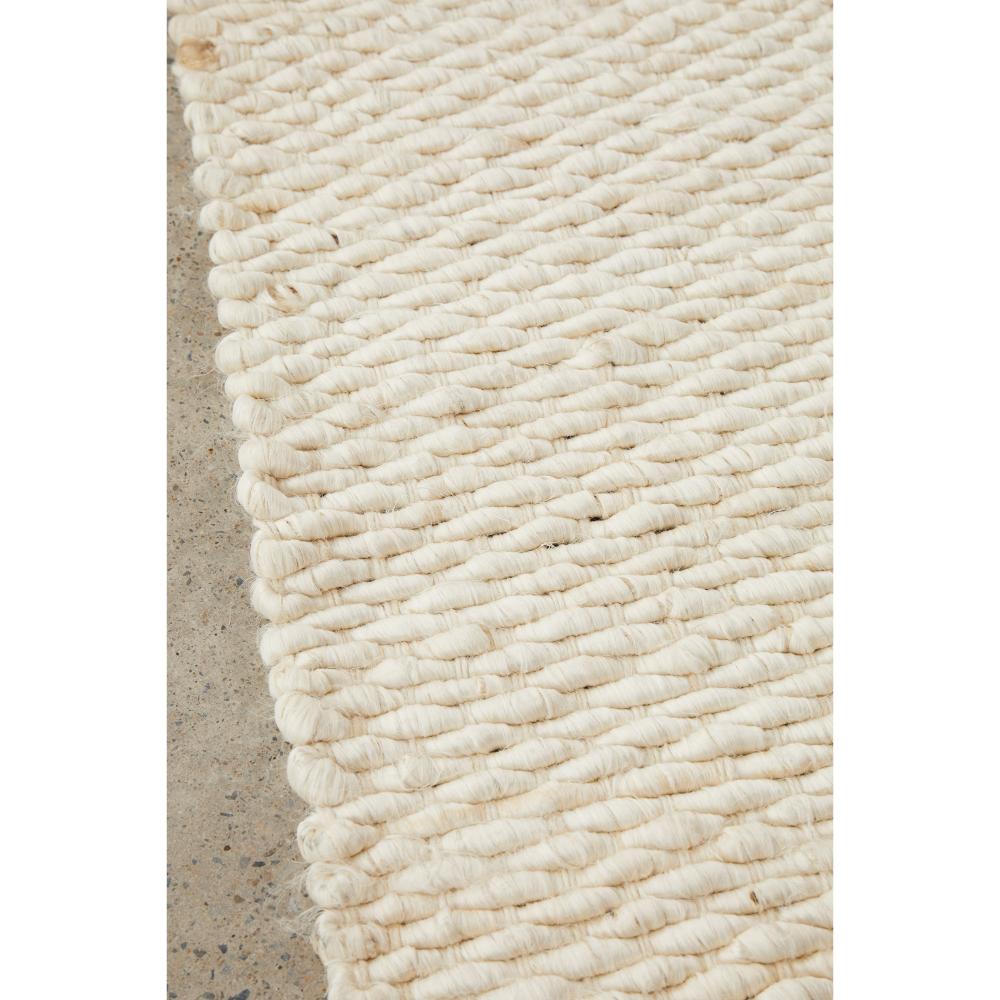 cream white Jute Hampton Rug detail image - House