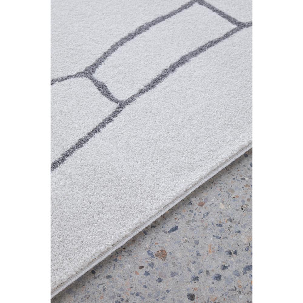 grey modern abstract rug detail image - House