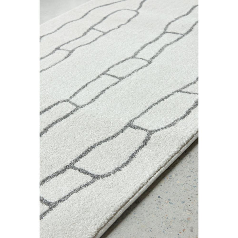 grey modern abstract floor runner detail image - House