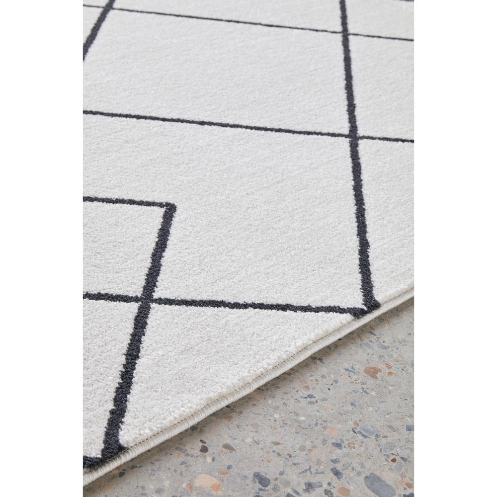 grey modern abstract rug detail image - House