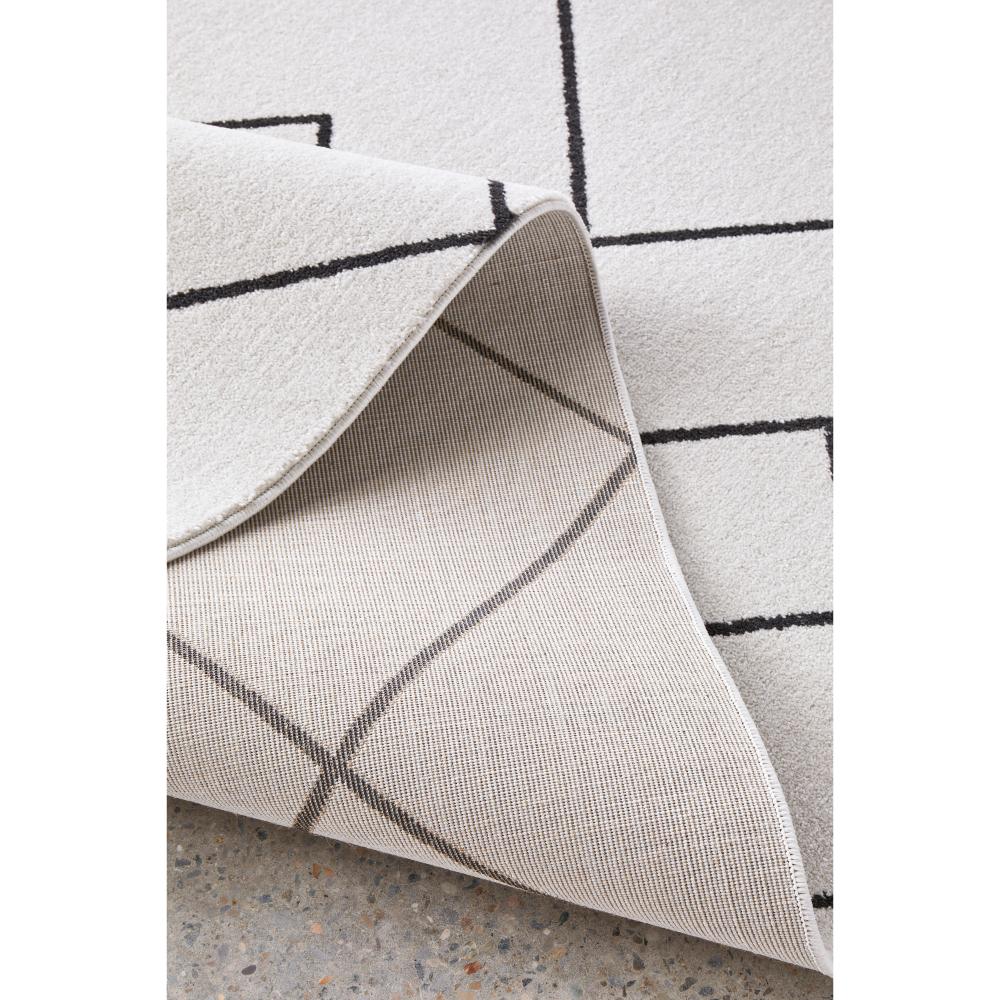 grey modern abstract rug detail image - House
