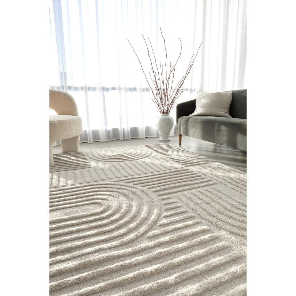 Rug Culture Marigold Dior Rug Natural in sitting area at House