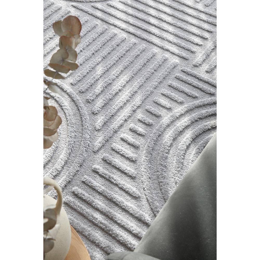 Rug Culture Marigold Dior Rug Silver with arch design at House