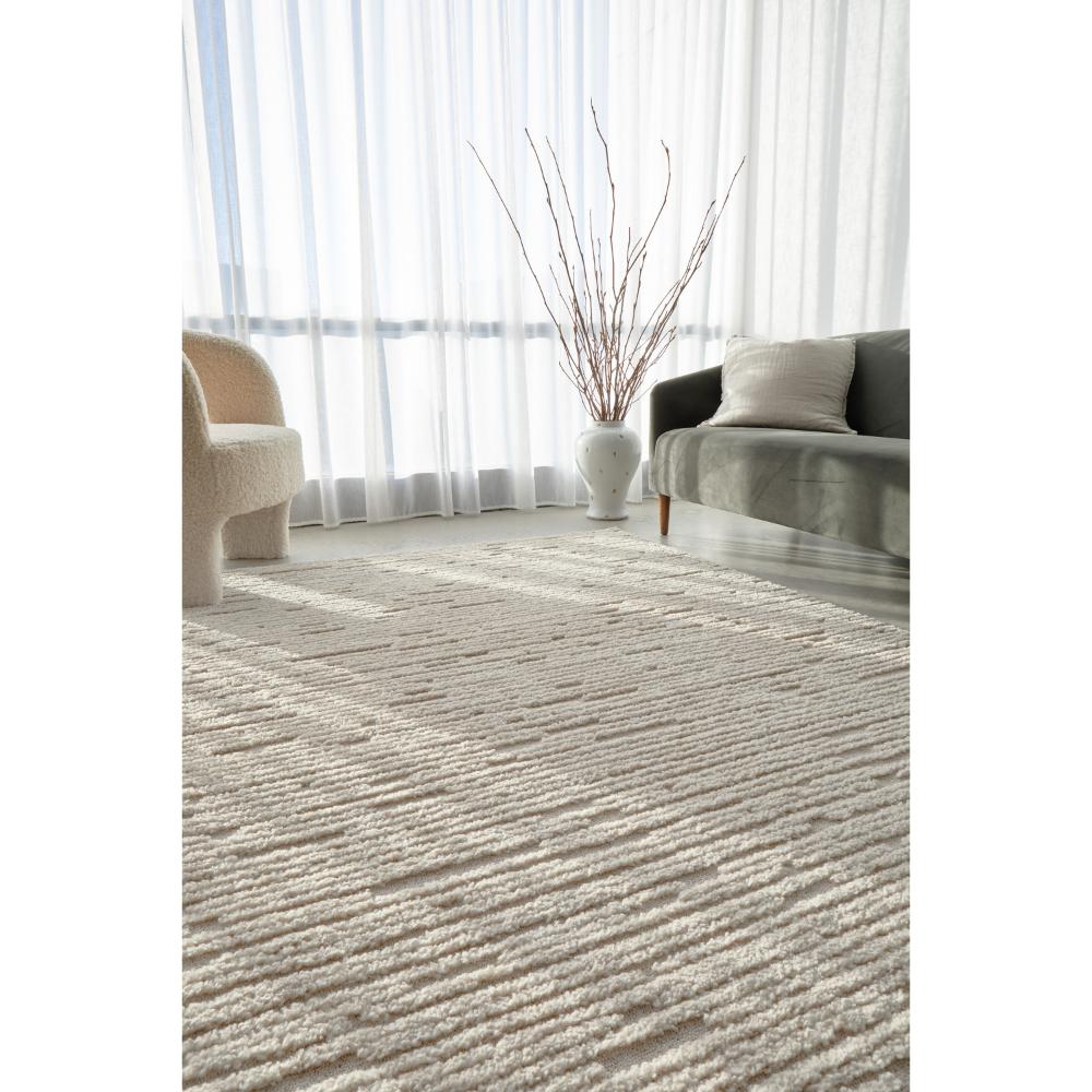 Rug Culture Marigold Suri Rug Natural in a lounge room at House
