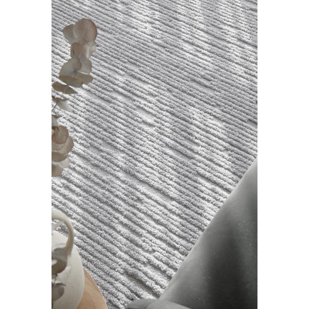 Rug Culture Marigold Suri Rug Silver textured rug at House