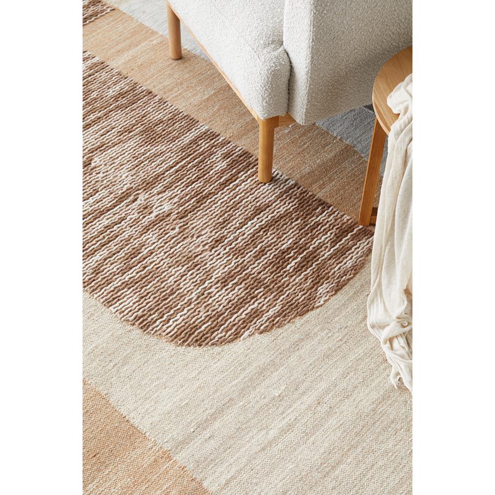 Rug Culture Summit Orb Rug Toffee Brown detail image at House