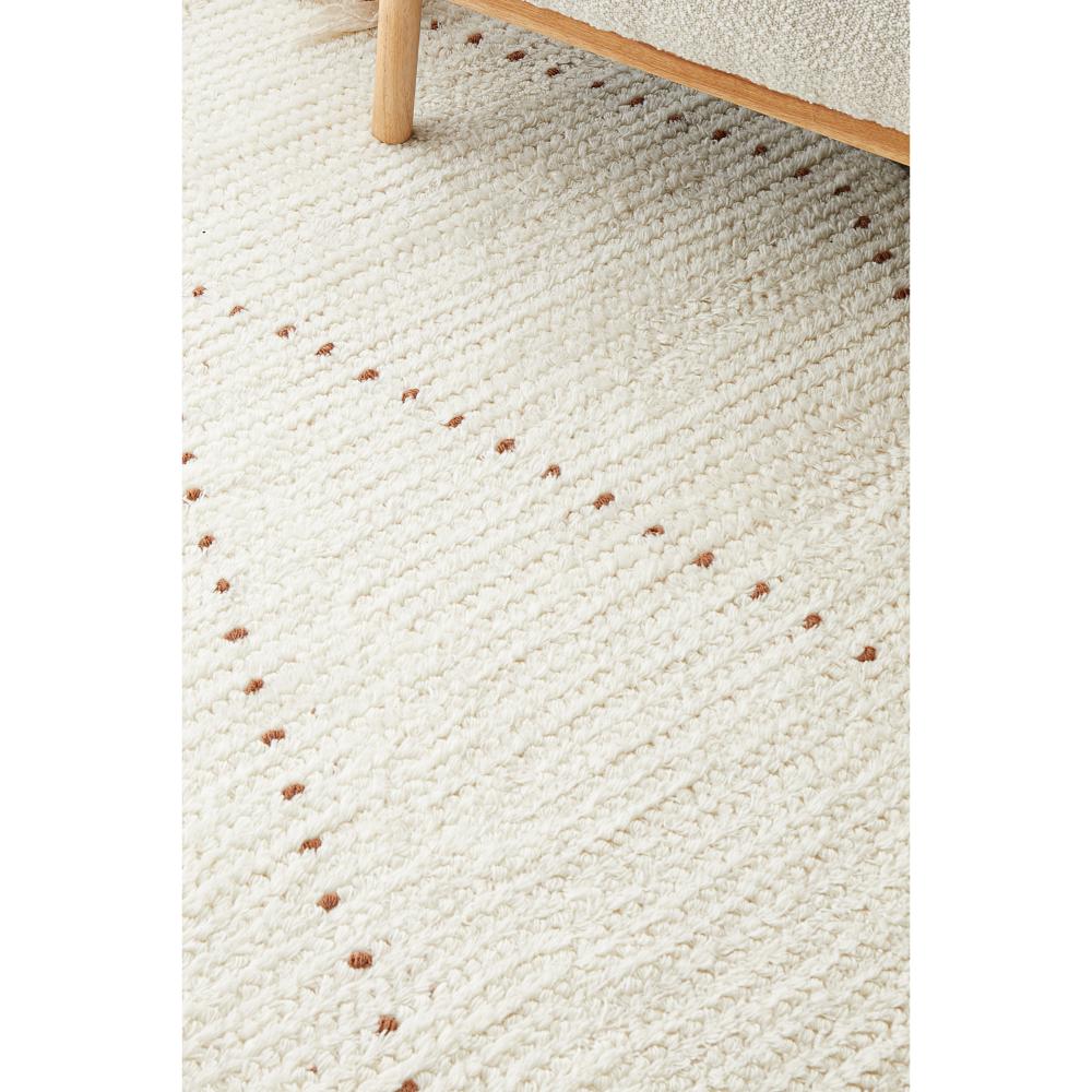 Rug Culture Summit Daina Wool Rug Natural detail image at House