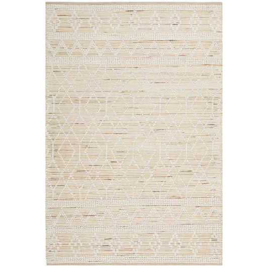 Rug Culture Sahara Xavier Rug Natural diamond stitch - House