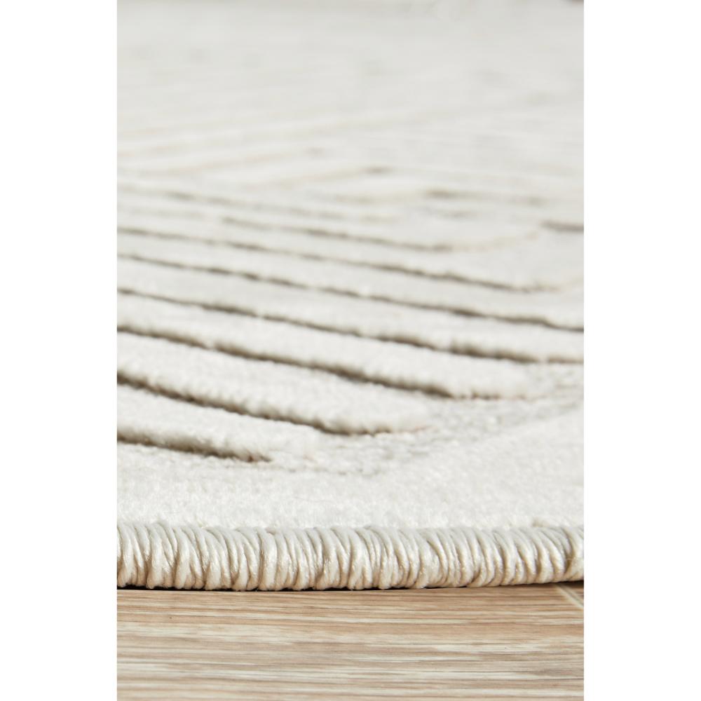 natural beige chevron patterned rug detail image - House