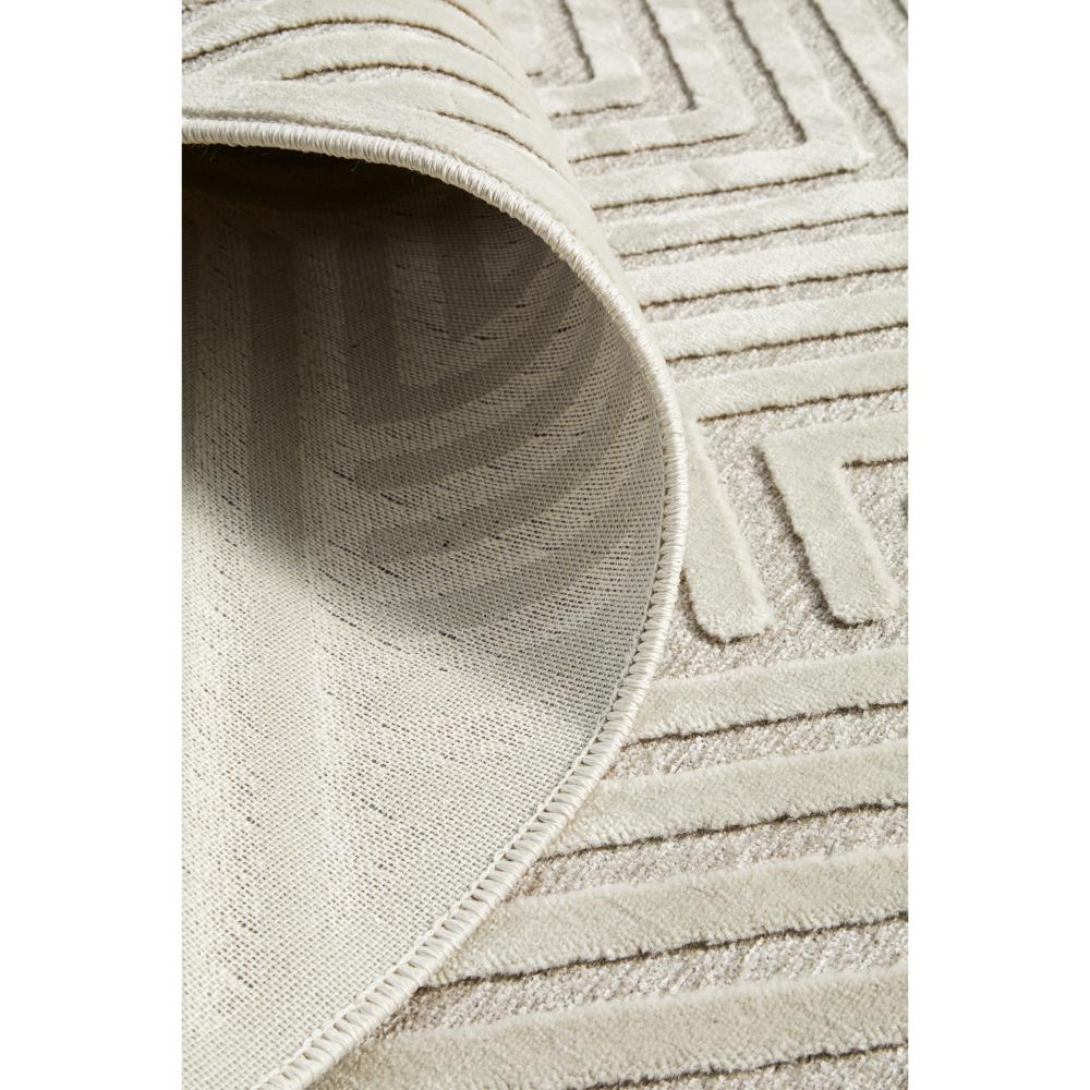 natural beige chevron patterned rug detail image - House