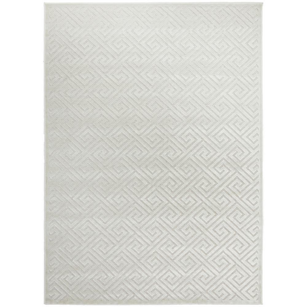 Rug Culture York Alice Rug natural white geometric swirl - House