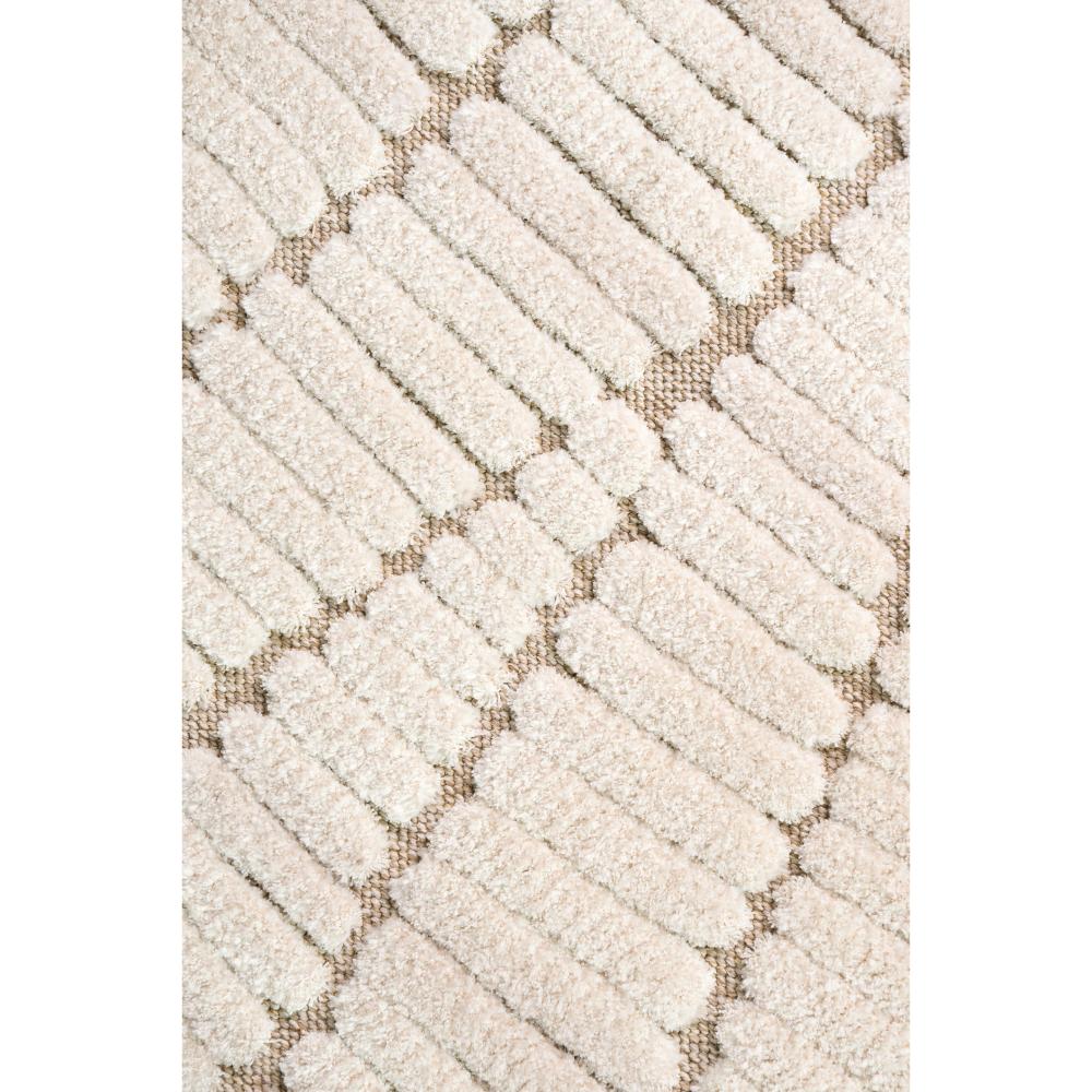 Natural beige waves rug detail image - House