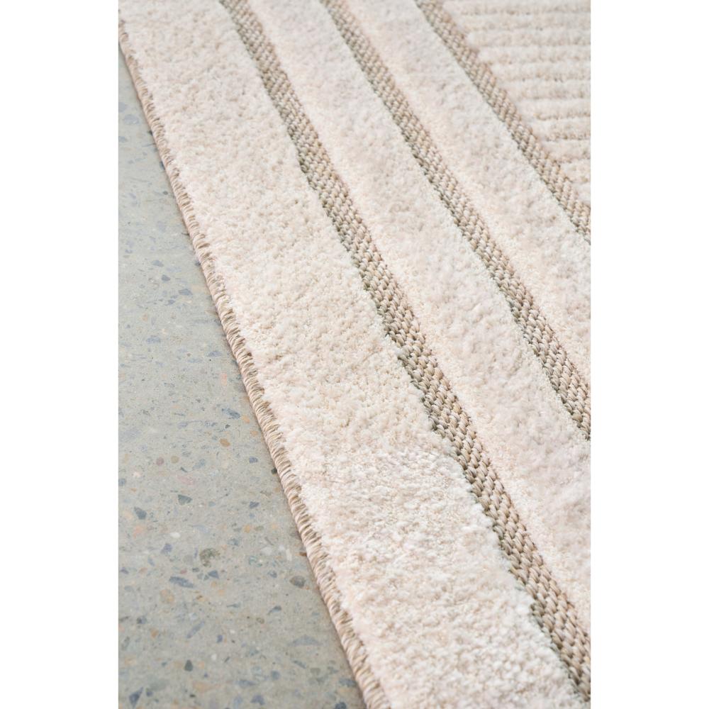 cream beige rug with triple border detail image - House