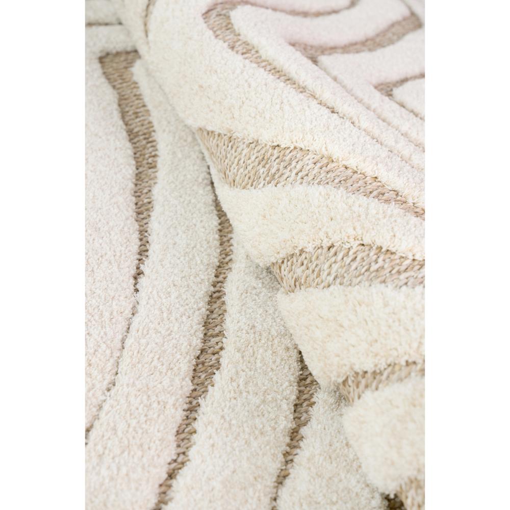 Natural beige swirl rug detail image - House