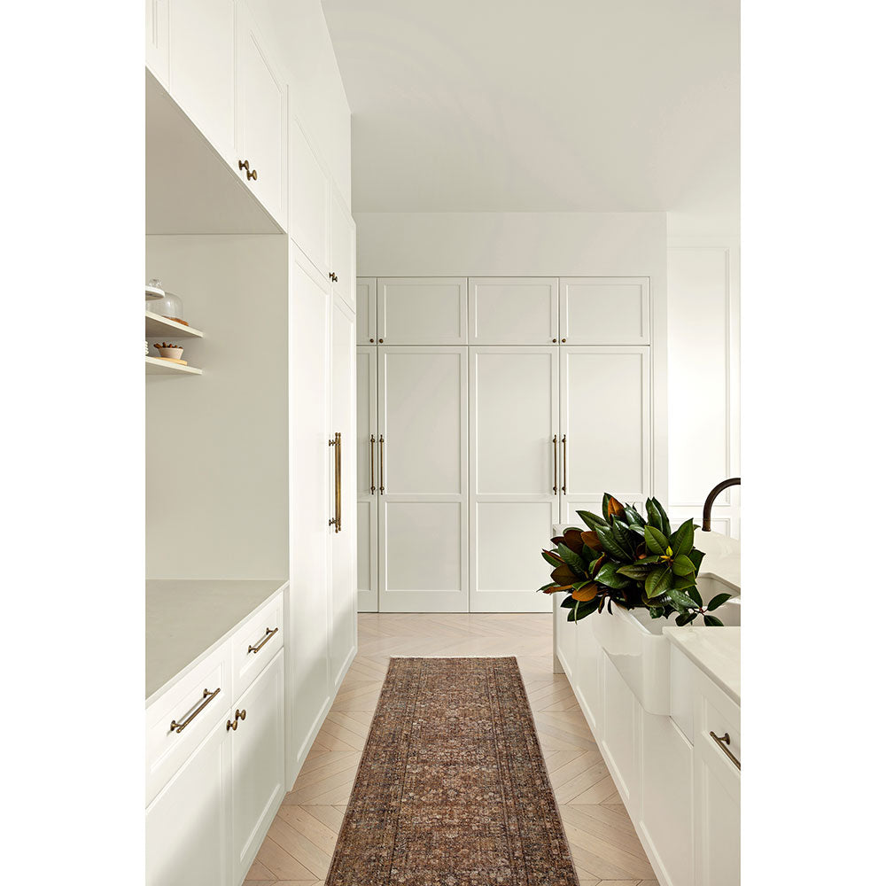 Darren Palmer Moorland Runner Fig in a kitchen with flowers in the sink at House