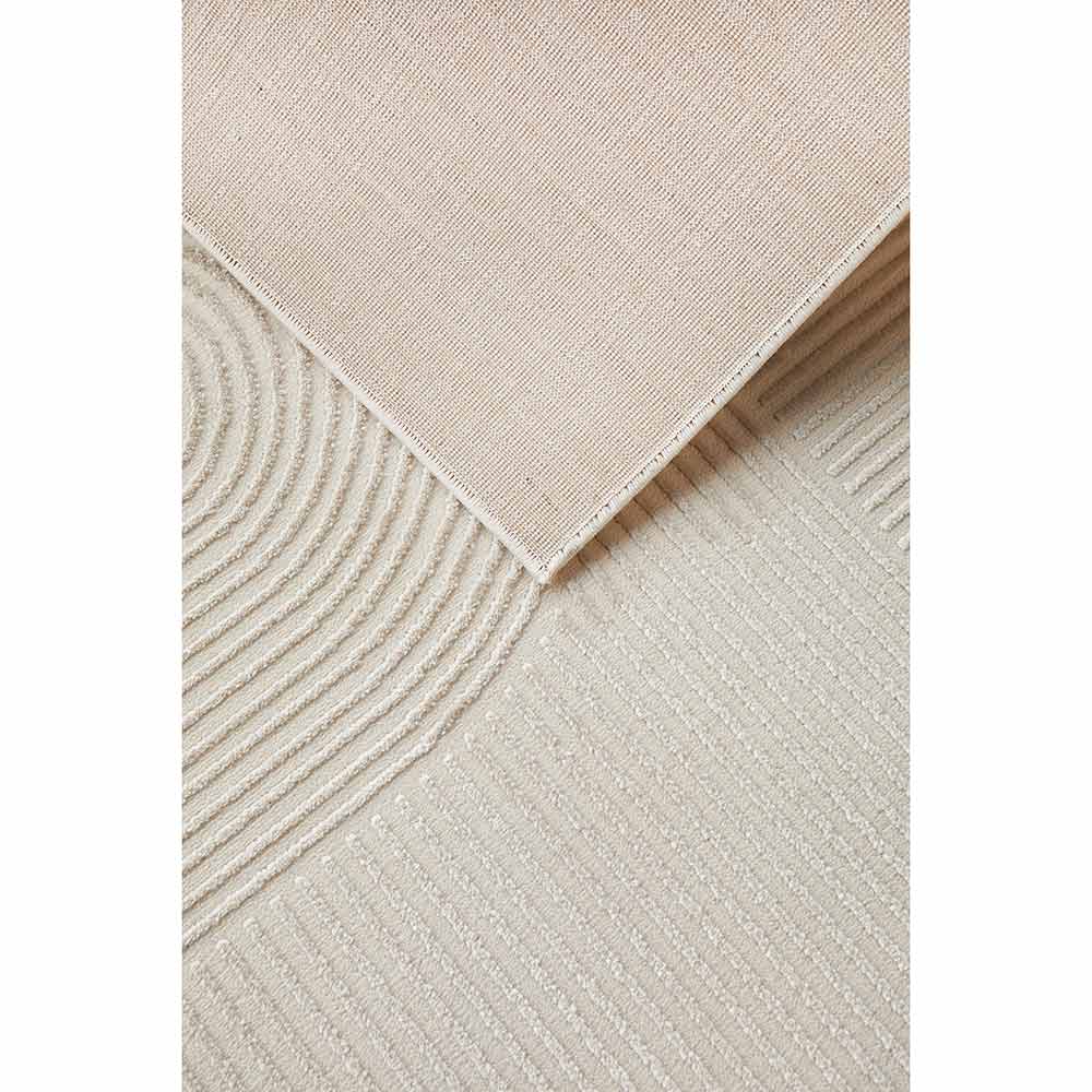 Darren Palmer Raking Runner in Linen Cream detail shot of reverse at House