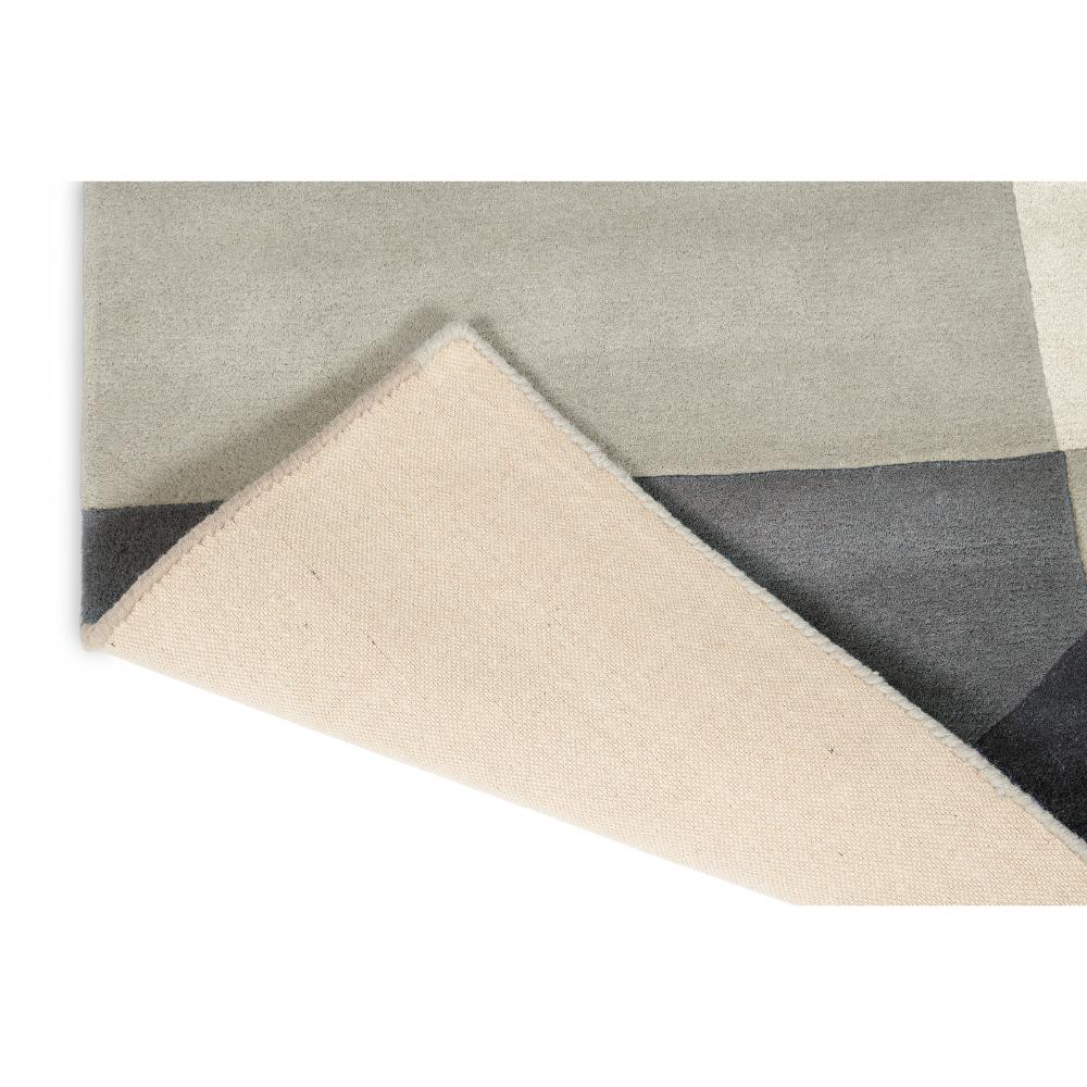 Grey abstract Patterned Wool Rug detail image - House