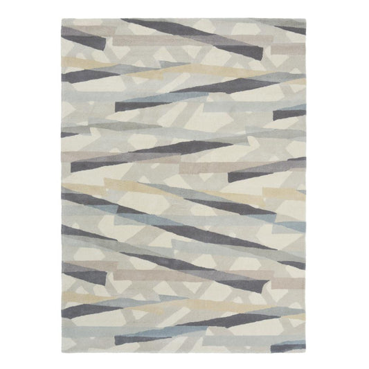 Harlequin Diffinity abstract wool Rug oyster grey - House
