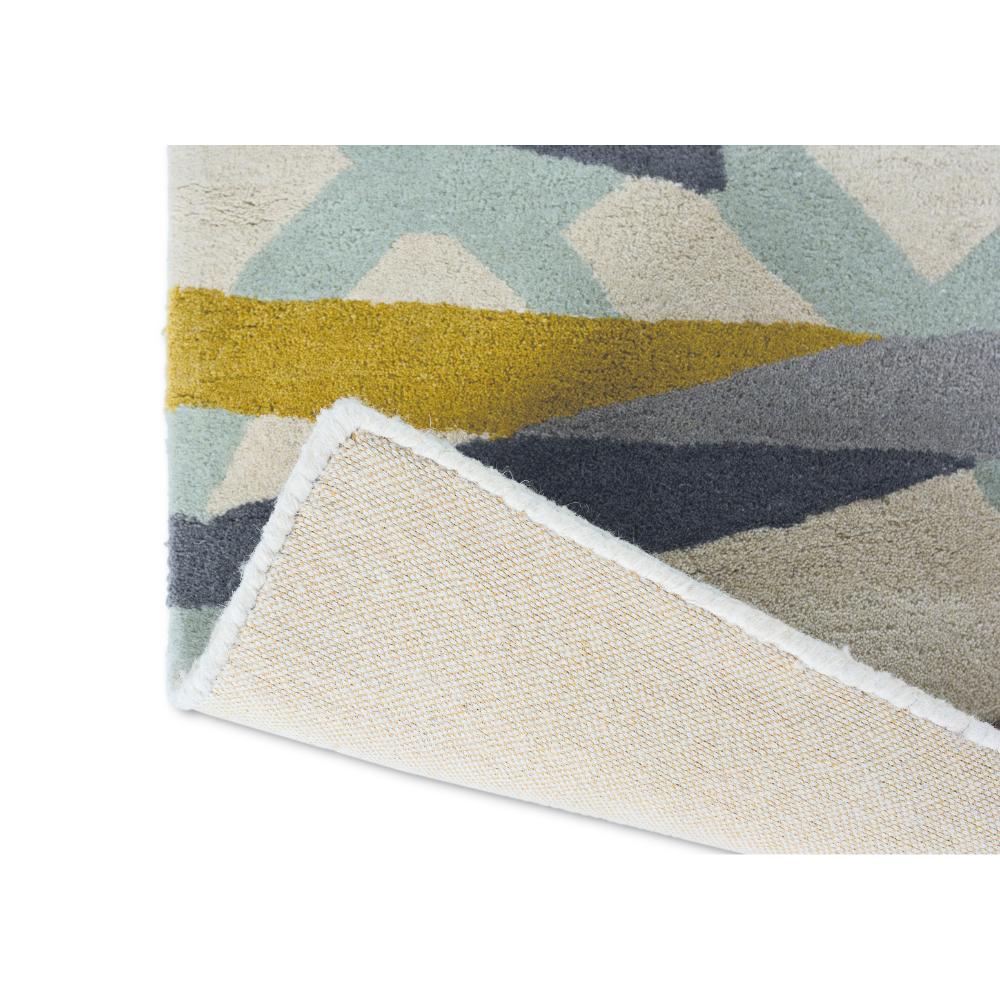 abstract blue wool Rug detail image - House