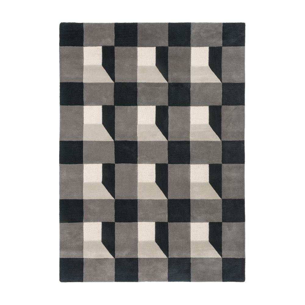 Harlequin Blocks Wool Rug Slate - House