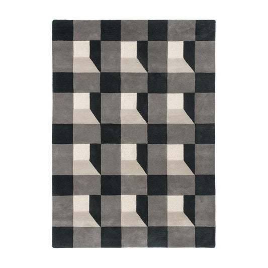 Harlequin Blocks Wool Rug Slate - House