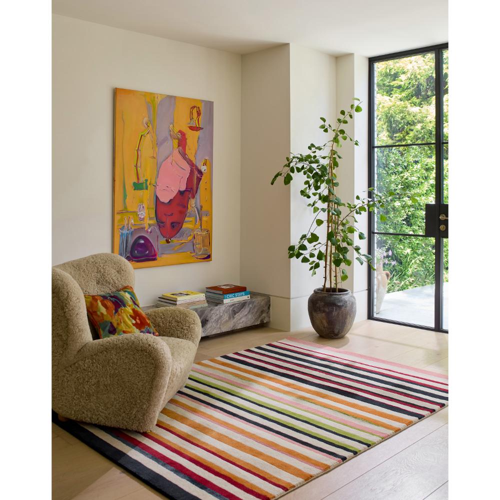 Harlequin Calla Rug Pomegranate/Clementine
