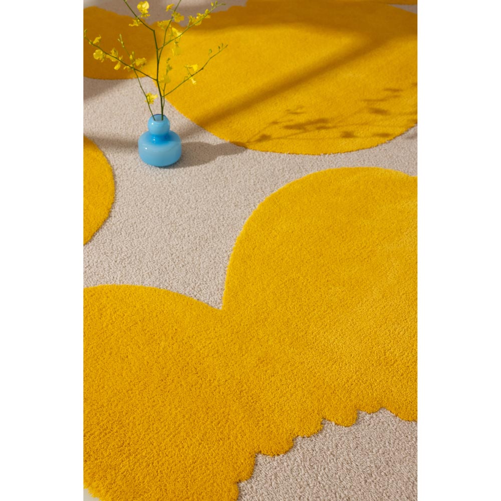 Marimekko Iso Unikko Rug Yellow