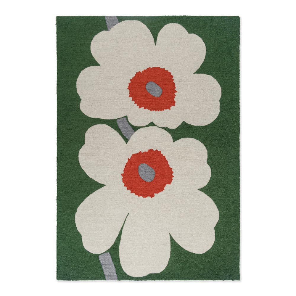 Marimekko Unikko 60th Anniversary Rug Green