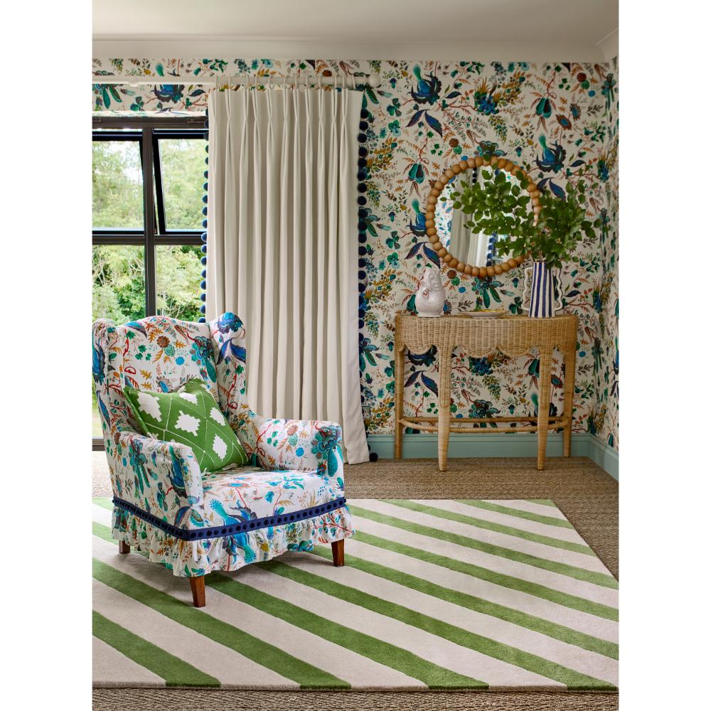 Harlequin X Sophie Robinson Paper Straw Rug Peridot