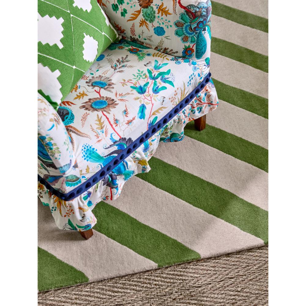 Harlequin X Sophie Robinson Paper Straw Rug Peridot