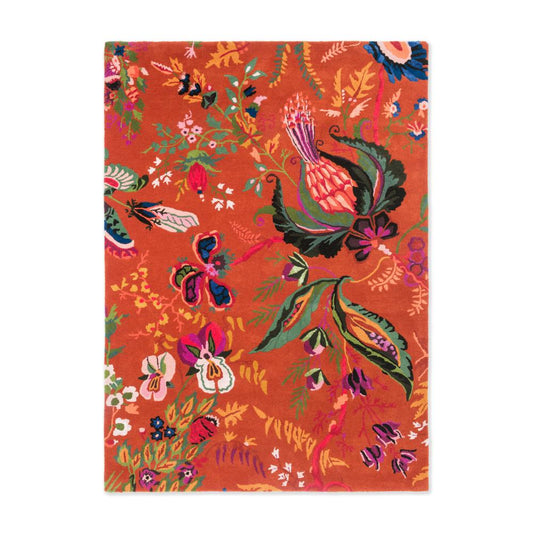 Harlequin X Sophie Robinson Wonderland Floral Rug Amber/Lapis - House