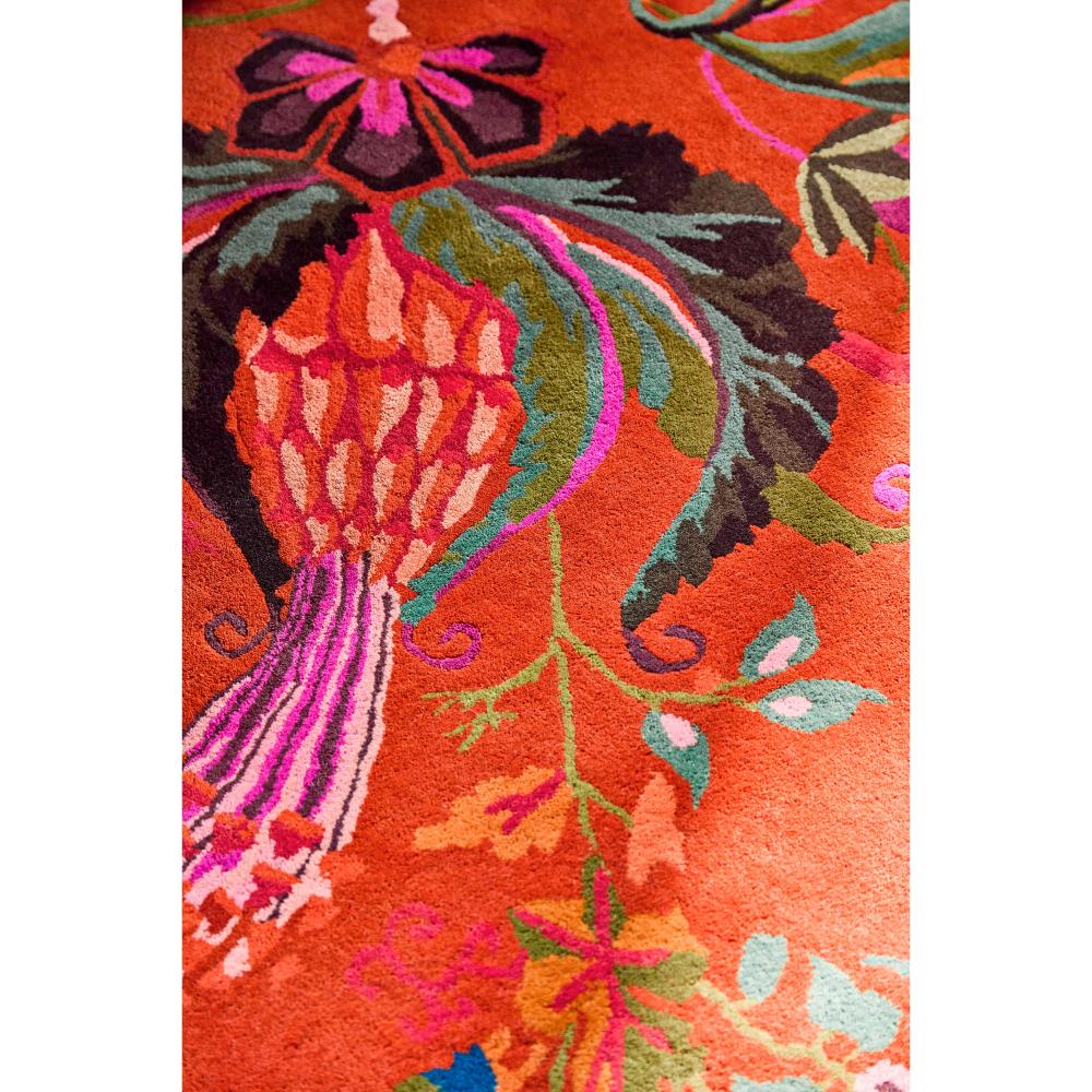 Harlequin X Sophie Robinson Wonderland Floral Rug Amber/Lapis